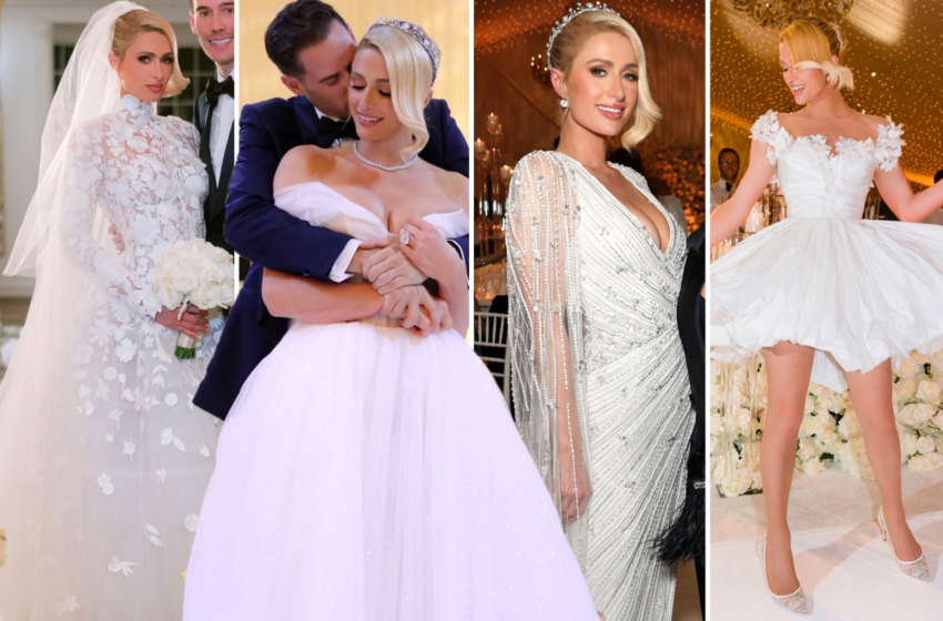  See Paris Hiltons stunning wedding dress — and three reception looks – Page Six