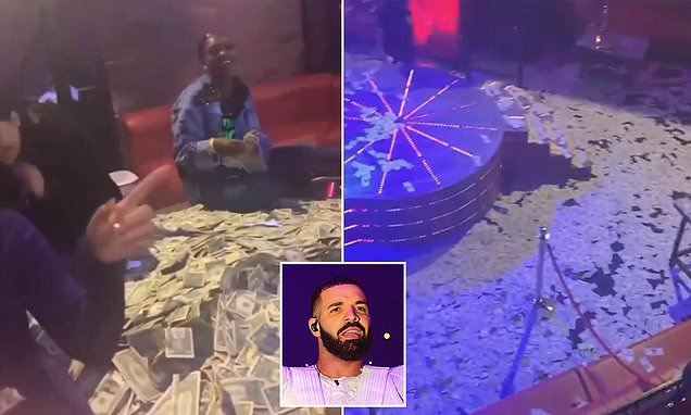  Drake went to a STRIP CLUB for a private party a day after his deadly Astroworld concert – Daily Mail