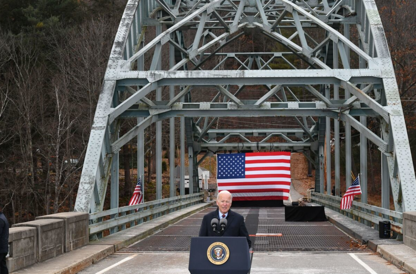  Biden kicks off infrastructure sales job from a rickety New Hampshire bridge – NPR