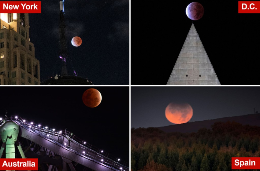  Beaver Moon lunar eclipse provides stunning views around the globe – New York Post