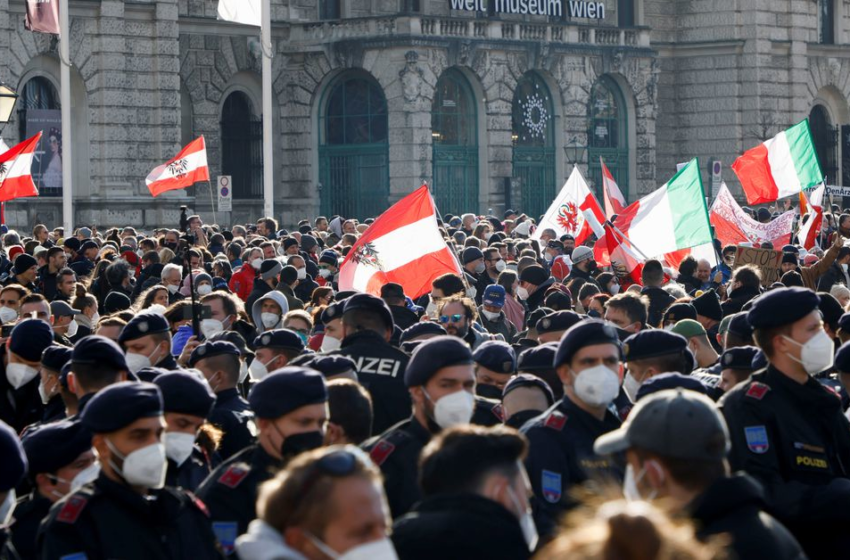  Tens of thousands march in Vienna against COVID measures before lockdown – Reuters