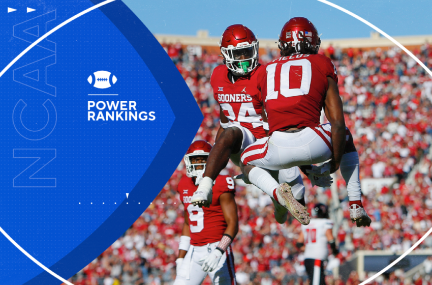  College Football Power Rankings: Oklahoma jumps Cincinnati as Big Ten may be in playoff trouble – CBS Sports