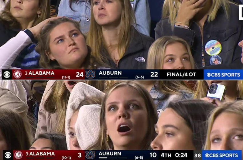  Auburn Fans Were GOING THROUGH IT In 4OT Iron Bowl Loss To No. 2 Alabama – Bleacher Report