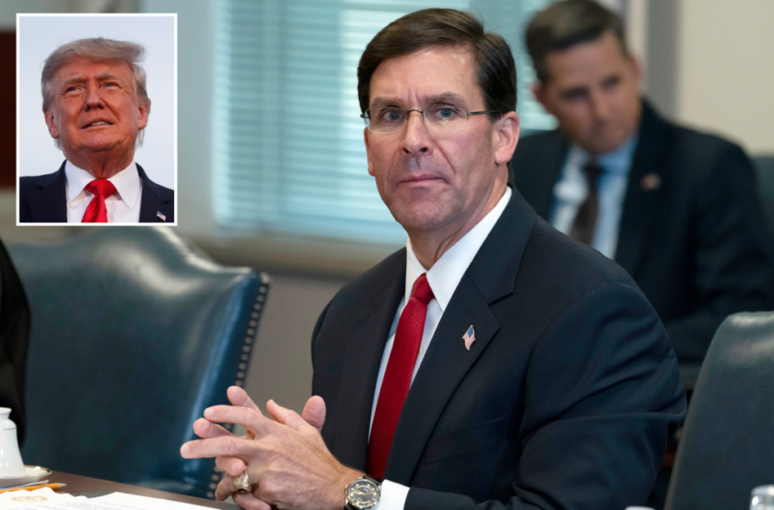  Former defense secretary Mark Esper sues government for blocking unclassified materials from his memoir – New York Post