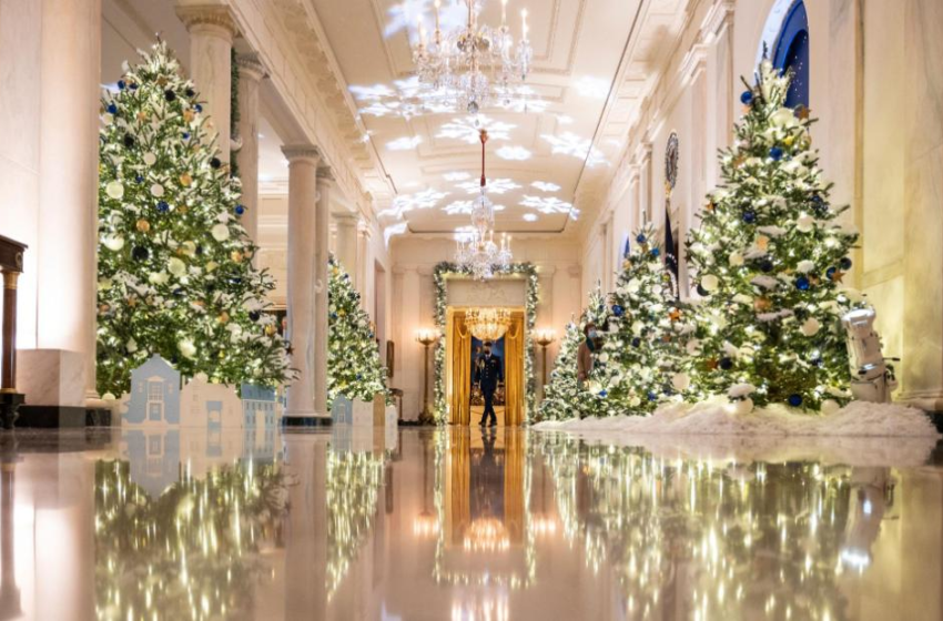  First lady Jill Biden unveils her first White House holiday decorations – CNN