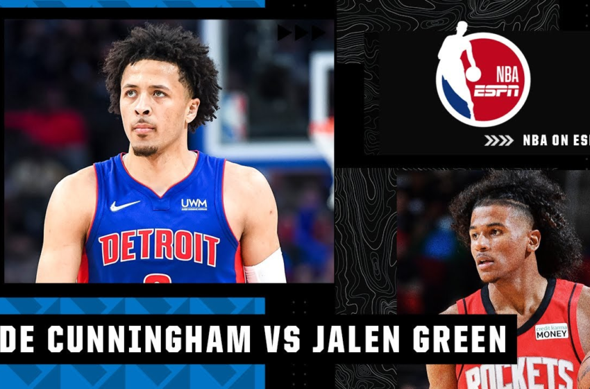  No. 1 pick Cade Cunningham and No. 2 pick Jalen Green BATTLE in their first matchup – ESPN