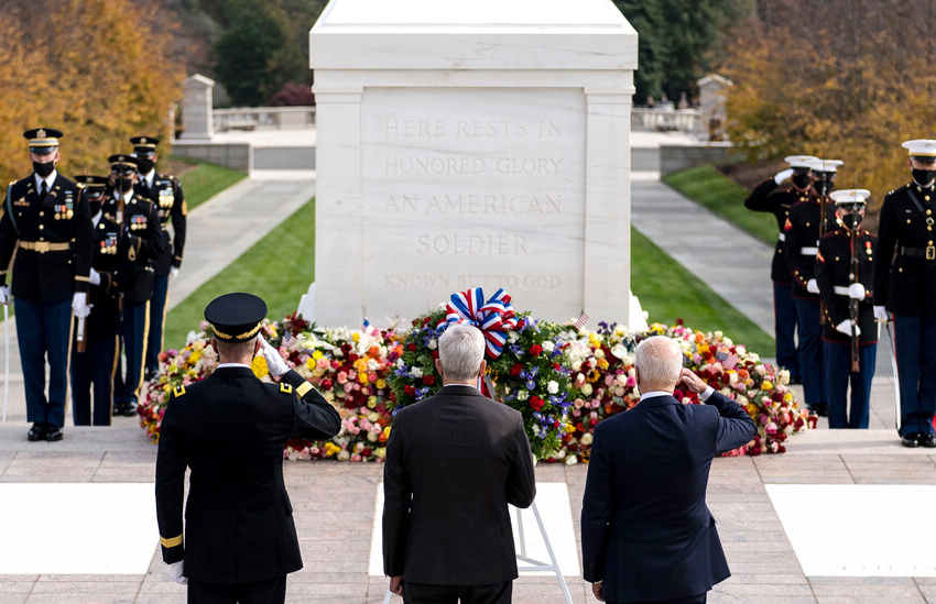  Biden Marks First Veterans Day in Two Decades Without a War Underway – The New York Times