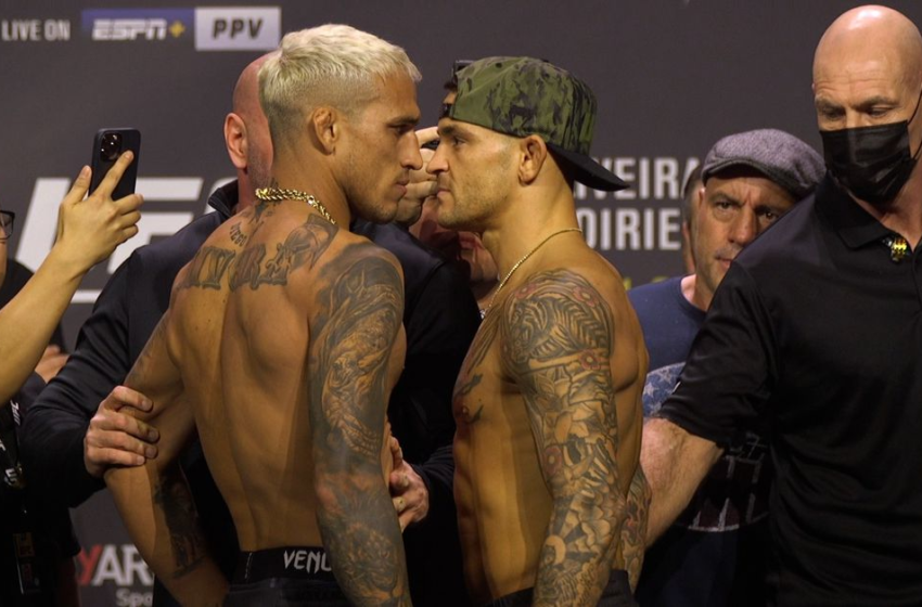  UFC 269 weigh-in staredowns: Charles Oliveira, Dustin Poirier go nose to nose – MMA Fighting