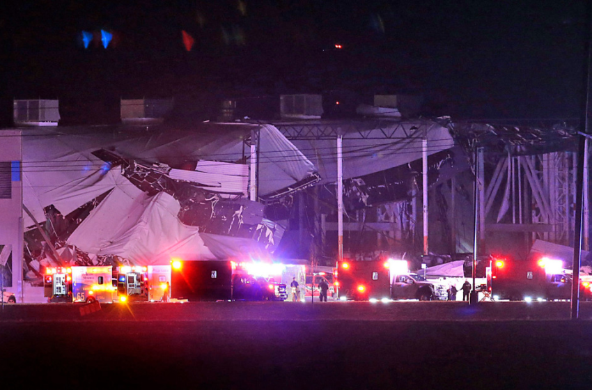  1 dead in Arkansas, roof collapses at Illinois Amazon facility as severe weather strikes parts of U.S. – NBC News