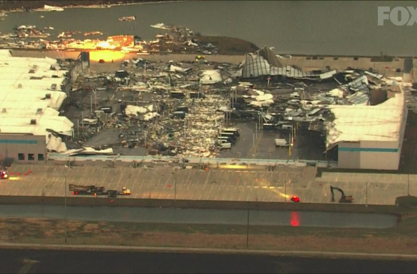  Photos: Tornado destroys Edwardsville Amazon facility – KTVI Fox 2 St. Louis