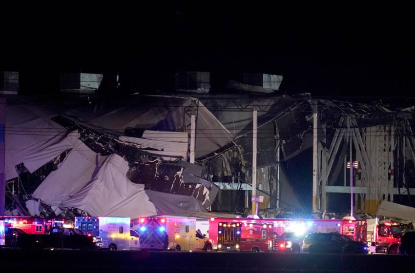  Amazon warehouse collapses after tornado leaves at least two dead – CNN