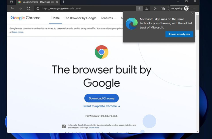  Microsoft’s new Windows prompts try to stop people downloading Chrome – The Verge