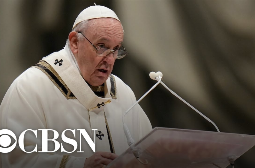  Pope Francis celebrates Christmas Eve Mass | full video – CBS News