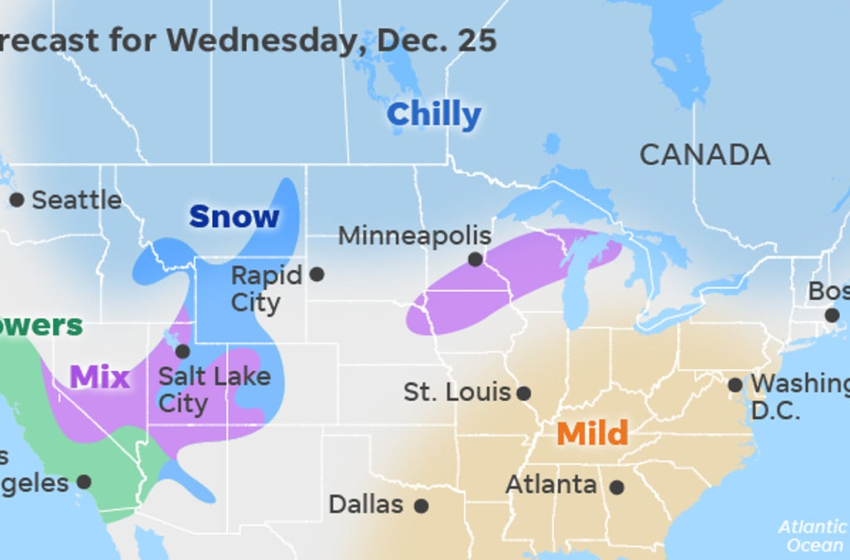  A holly, jolly, balmy Christmas: Major cities could see their highest temperatures in 50-100 years today – USA TODAY