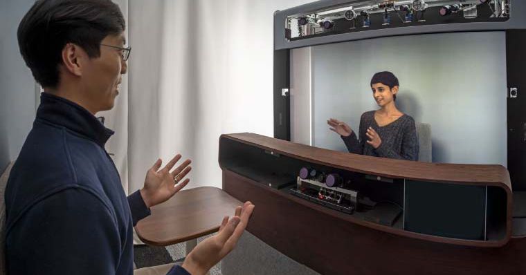  Here’s how Google’s experimental 3D telepresence booth works – The Verge