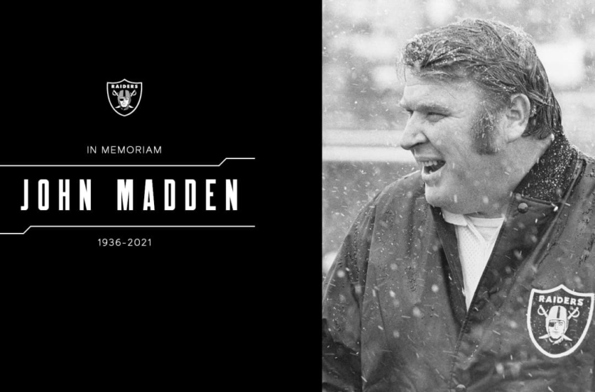  Raiders statement on the passing of the legendary John Madden – Raiders.com