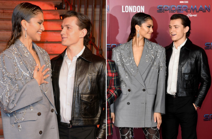  Tom Holland and Zendaya swap loving gazes at ‘Spider-Man’ photo call – Page Six