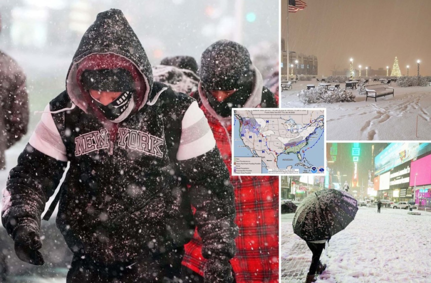  Northeast snowstorm could evolve into bomb cyclone and wreak havoc on morning commute – New York Post