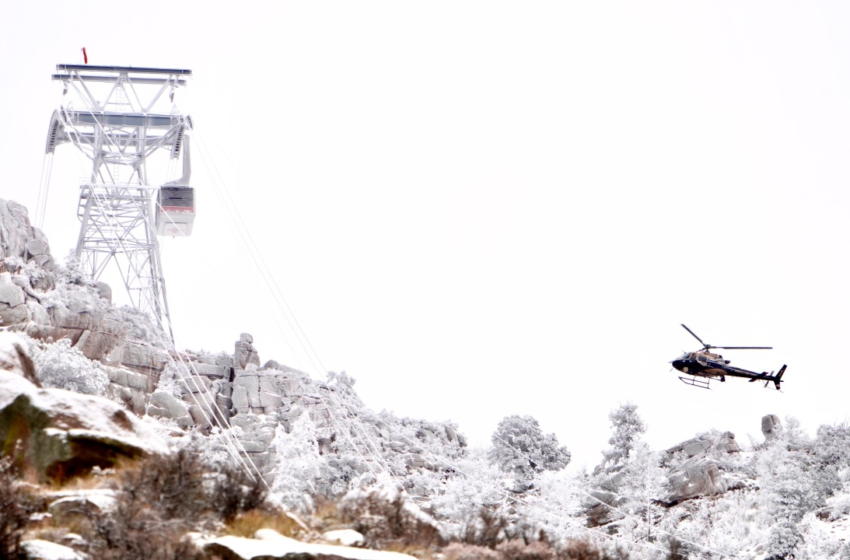  21 rescued after ice traps tram cars in New Mexico mountains – KTLA Los Angeles