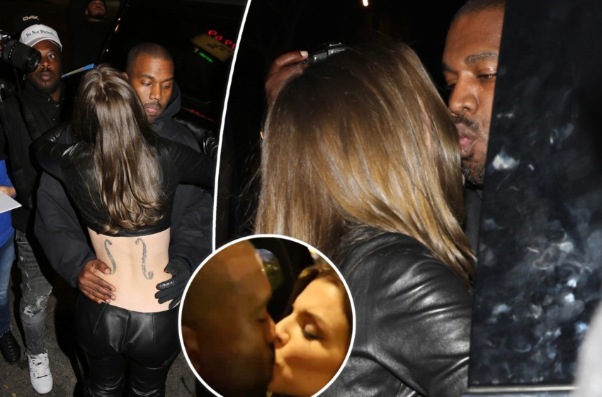  Kanye West and Julia Fox passionately kiss, hold hands – Page Six