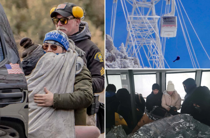  21 rescued after being stranded overnight on icy tram in New Mexico – New York Post