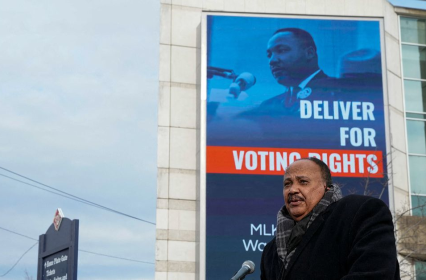  Martin Luther Kings family, Vice President Harris urge action for voting rights – Reuters