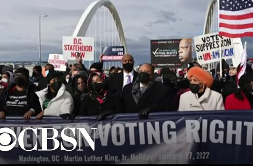  Martin Luther King Jr.s family, lawmakers and activists call for voting rights reform – CBS News
