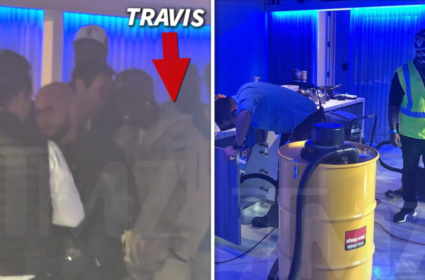 Travis Scott Attends Rams Game, Sewage Pipe Bursts Next to His Suite – TMZ