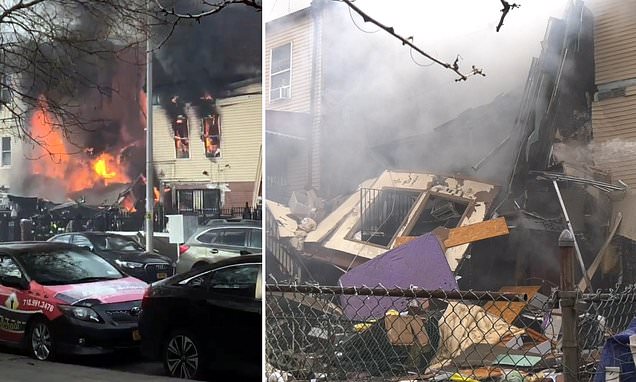  Four civilians and three police officers are injured as three-story home collapses in the Bronx – Daily Mail