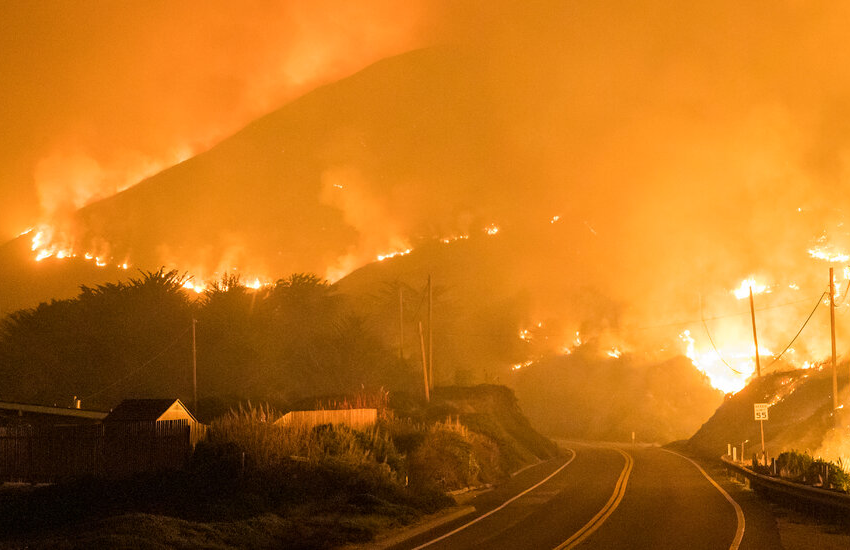  Big Sur Sees Wildfire From Palo Colorado Canyon – The New York Times