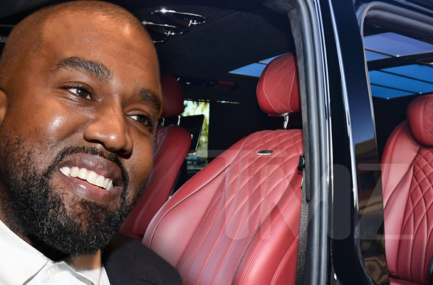  Kanye West Driving $400k Minivan Loaded with Leather Swivel Seats and TVs – TMZ