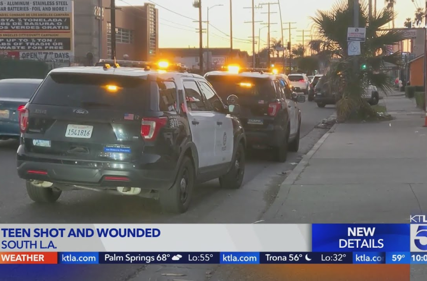  Teen wounded in South LA shooting – KTLA 5