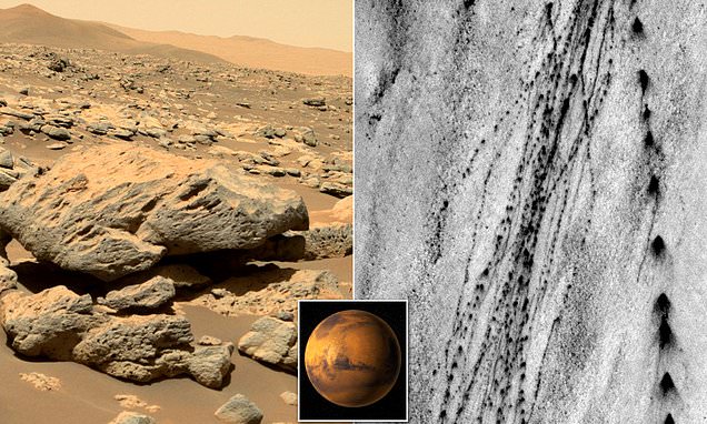  NASA cameras discover boulder tracks proving evidence of recent earthquakes on Mars – Daily Mail