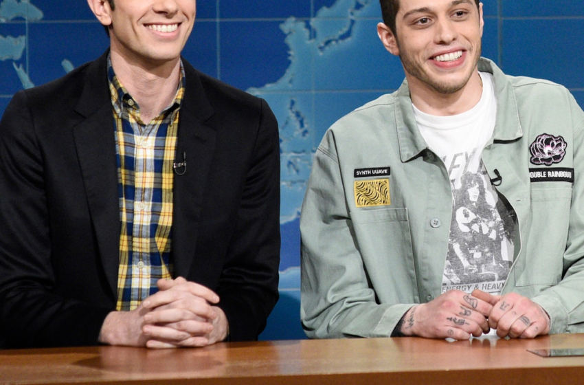  We’re Swooning Over This Pic of “Uncle” Pete Davidson Meeting John Mulaney’s Baby – E! NEWS