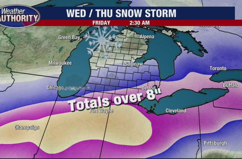  A busy week of weather ahead for Southeast Michigan; up to 15 inches of snow expected in Detroit – FOX 2 Detroit