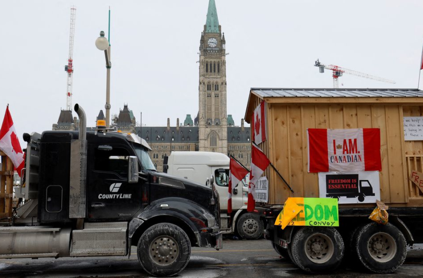  Canadas Trudeau not intimidated by truckers COVID protest – Reuters Canada