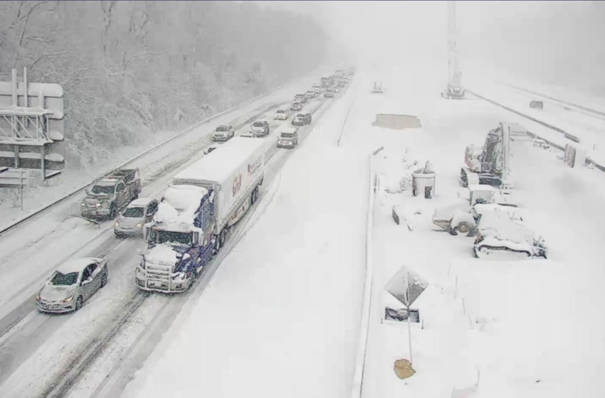  Hundreds of drivers stuck on a 50-mile stretch of I-95 overnight due to snow, ice after fierce winter storm – USA TODAY