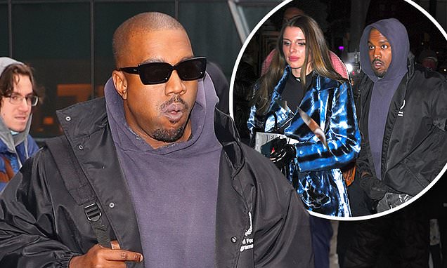  Kanye West gets caught wearing SAME clothes after taking Julia Fox back to hotel – Daily Mail