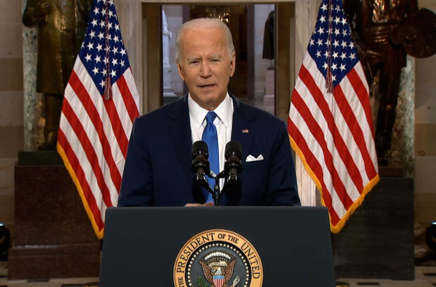  Biden condemns Trump as a threat to democracy in speech marking one year since January 6 attack – CNN