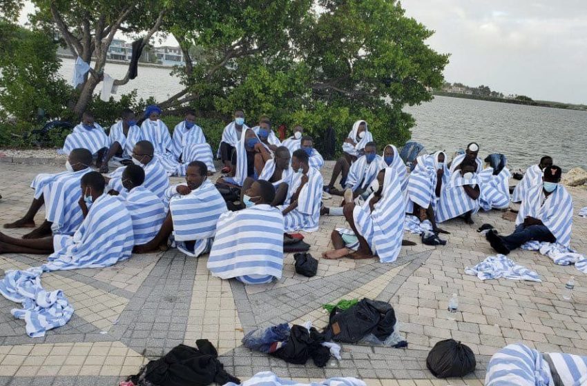  150 migrants haïtiens interceptés par les gardes côtes américains.